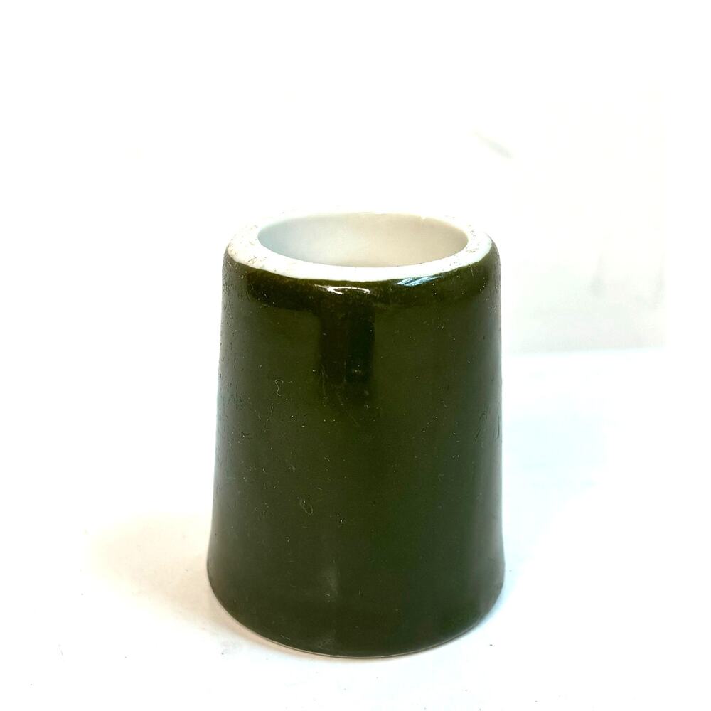 Vintage Hall Avocado Green Restaurant Ware Toothpick Holder Bud Vase